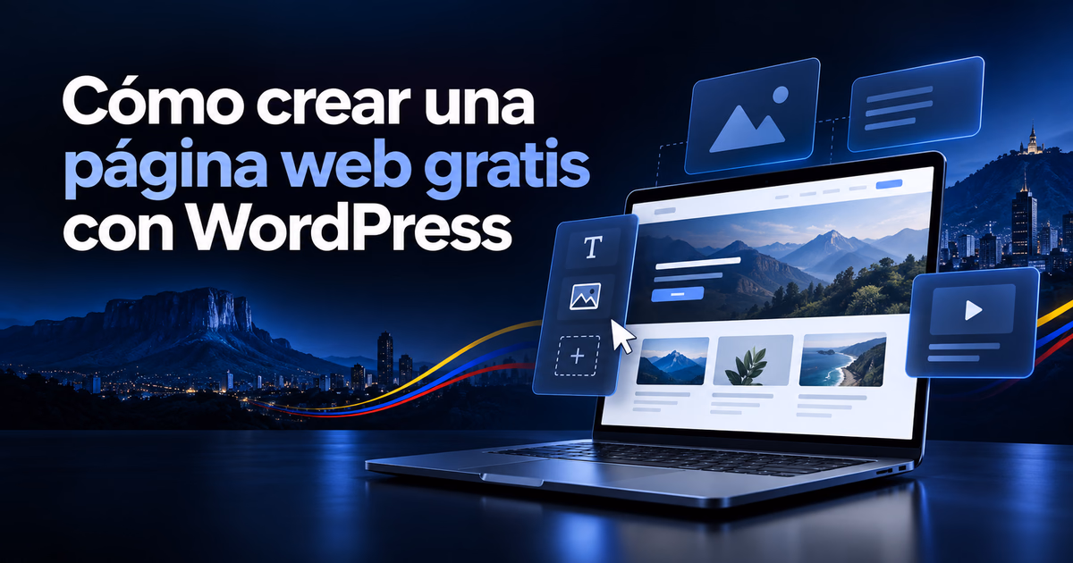 Cómo crear una página web gratis con WordPress