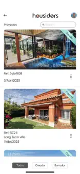 Pantalla de Housiders para crear contenido inmobiliario
